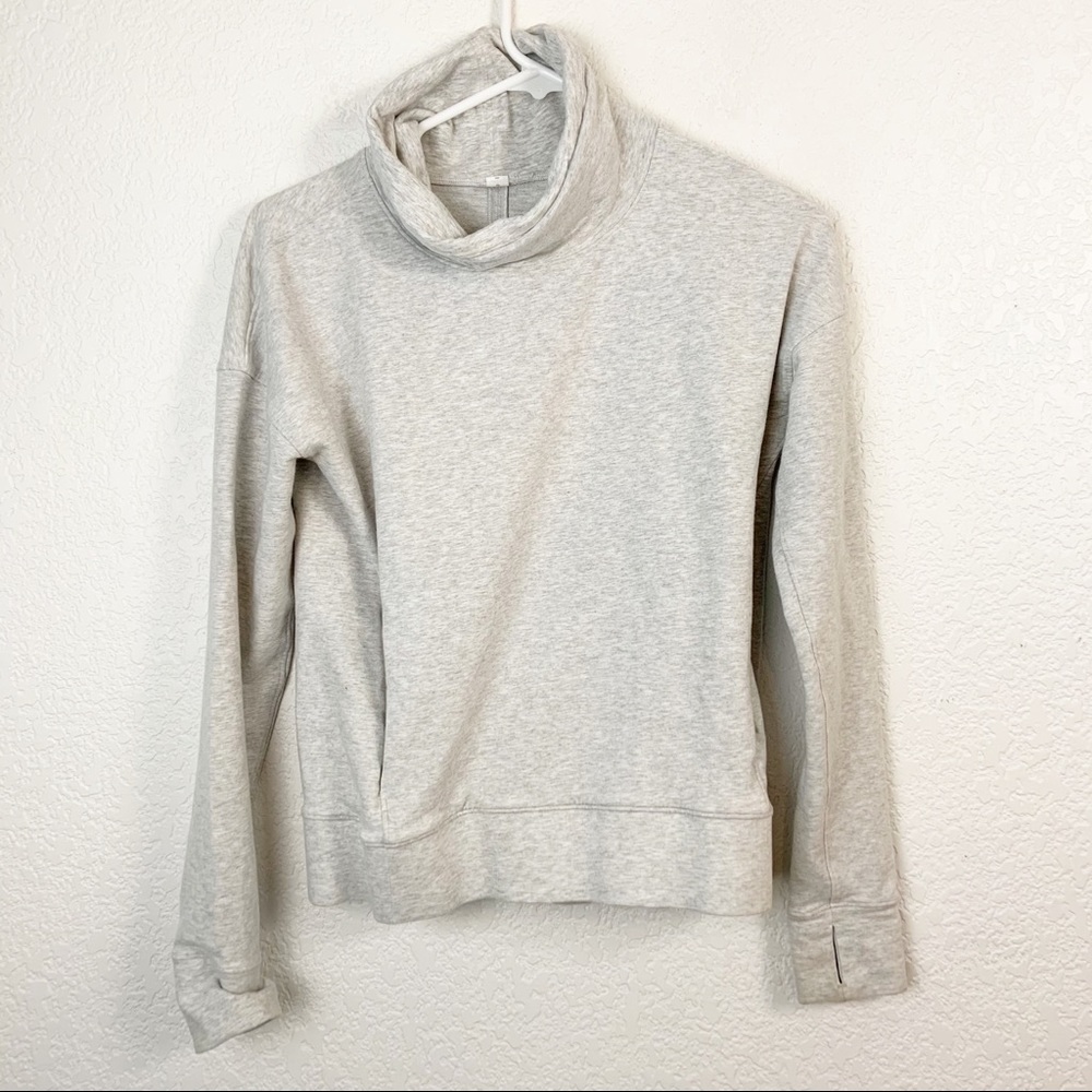 Lululemon Cowl Neck Sweater Gray | Size 4